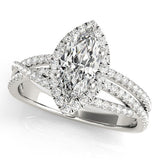 Symphony in Rows Marquise Ring - Free Chérie Diamonds