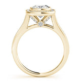 Jasmine Cushion Halo Engagement Ring - Free Chérie Diamonds