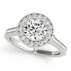 Grand Duchess Halo Engagement Ring - Free Chérie Diamonds