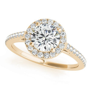 Round Halo Engagement Ring - Free Chérie Diamonds