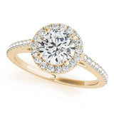 Round Halo Engagement Ring - Free Chérie Diamonds