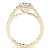 Round Halo Engagement Ring - Free Chérie Diamonds