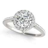 Round Halo Engagement Ring - Free Chérie Diamonds