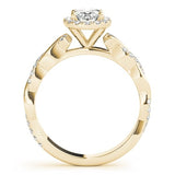 Twist Echo Oval Engagement Ring - Free Chérie Diamonds