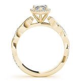 Marquise Twist Halo Ring - Free Chérie Diamonds