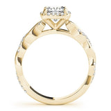 Twist Willow Cushion Engagement Ring - Free Chérie Diamonds