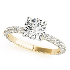 Classic Lab - Grown Diamond Ring with Round Brilliant Center - Free Chérie Diamonds