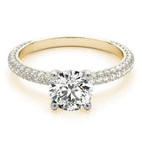 Classic Lab - Grown Diamond Ring with Round Brilliant Center - Free Chérie Diamonds