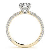 Classic Lab - Grown Diamond Ring with Round Brilliant Center - Free Chérie Diamonds