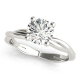 Modern Grace Solitaire Ring - Free Chérie Diamonds