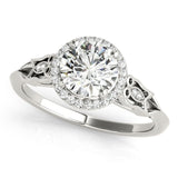 The Islen Halo Engagement Ring - Free Chérie Diamonds