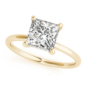 Classic Solitaire Hidden Halo Ring - Free Chérie Diamonds