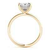 Classic Solitaire Hidden Halo Ring - Free Chérie Diamonds