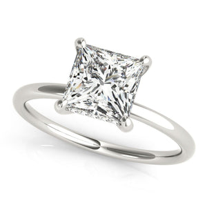 Classic Solitaire Hidden Halo Ring - Free Chérie Diamonds