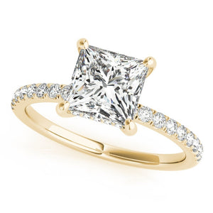 Luxe Princess Hidden Halo Pavé Ring - Free Chérie Diamonds