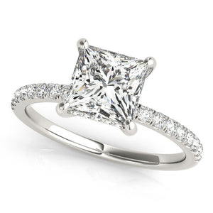 Luxe Princess Hidden Halo Pavé Ring - Free Chérie Diamonds