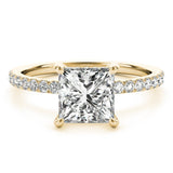 Luxe Princess Hidden Halo Pavé Ring - Free Chérie Diamonds