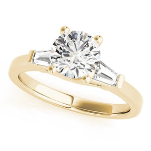 Round Three Stone Engagement Ring - Free Chérie Diamonds