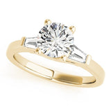 Round Three Stone Engagement Ring - Free Chérie Diamonds