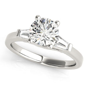 Round Three Stone Engagement Ring - Free Chérie Diamonds