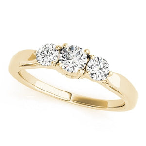 Hidden Heart Three - Stone Engagement Ring - Free Chérie Diamonds