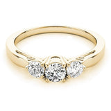 Hidden Heart Three - Stone Engagement Ring - Free Chérie Diamonds