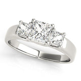 Princess - Cut Trellis Engagement Ring - Free Chérie Diamonds