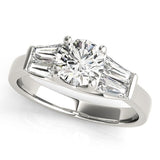 Baguette Engagement Ring - Free Chérie Diamonds