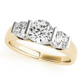 Three - Stone Solitaire Engagement Ring - Free Chérie Diamonds