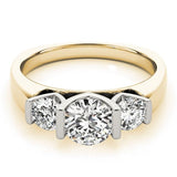Three - Stone Solitaire Engagement Ring - Free Chérie Diamonds