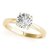 Split Cathedral Solitaire Ring - Free Chérie Diamonds