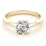 Split Cathedral Solitaire Ring - Free Chérie Diamonds