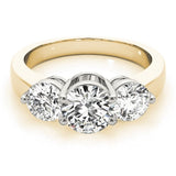 Solitaire Three - Stone Engagement Ring - Free Chérie Diamonds