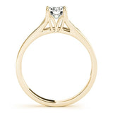 Tapered Cathedral Solitaire Ring - Free Chérie Diamonds