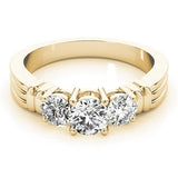 Elegant Three - Stone Engagement Ring - Free Chérie Diamonds