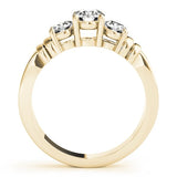 Elegant Three - Stone Engagement Ring - Free Chérie Diamonds