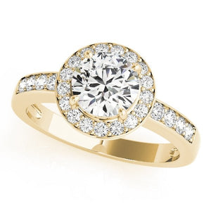 The Alba Halo Engagement Ring - Free Chérie Diamonds