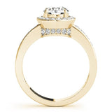 The Alba Halo Engagement Ring - Free Chérie Diamonds