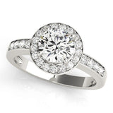 The Alba Halo Engagement Ring - Free Chérie Diamonds