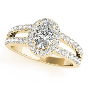 Vogue Halo Rows Engagement Ring - Free Chérie Diamonds