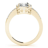 Emerald - Cut Halo Engagement Ring - Free Chérie Diamonds