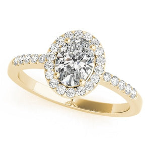 Oval - Cut Halo Engagement Ring - Free Chérie Diamonds