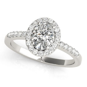 Oval - Cut Halo Engagement Ring - Free Chérie Diamonds