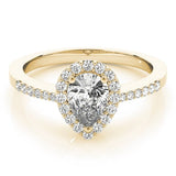 Halo Pear - Cut Engagement Ring - Free Chérie Diamonds