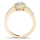 Halo Pear - Cut Engagement Ring - Free Chérie Diamonds