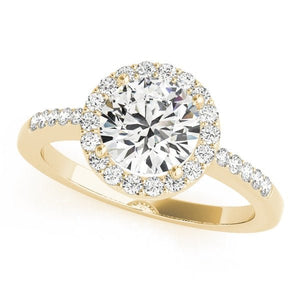 Halo Round - Cut Engagement Ring - Free Chérie Diamonds