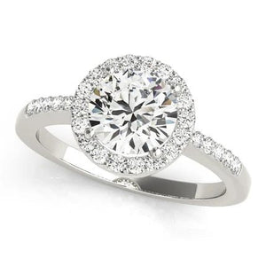 Halo Round - Cut Engagement Ring - Free Chérie Diamonds