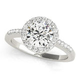 Halo Round - Cut Engagement Ring - Free Chérie Diamonds