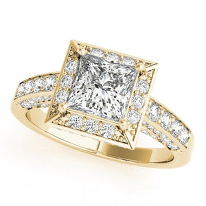Bianca Halo Engagement Ring - Free Chérie Diamonds