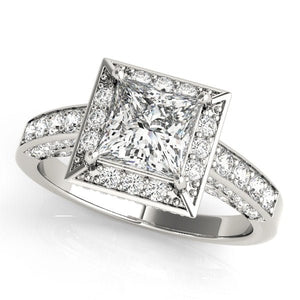 Bianca Halo Engagement Ring - Free Chérie Diamonds